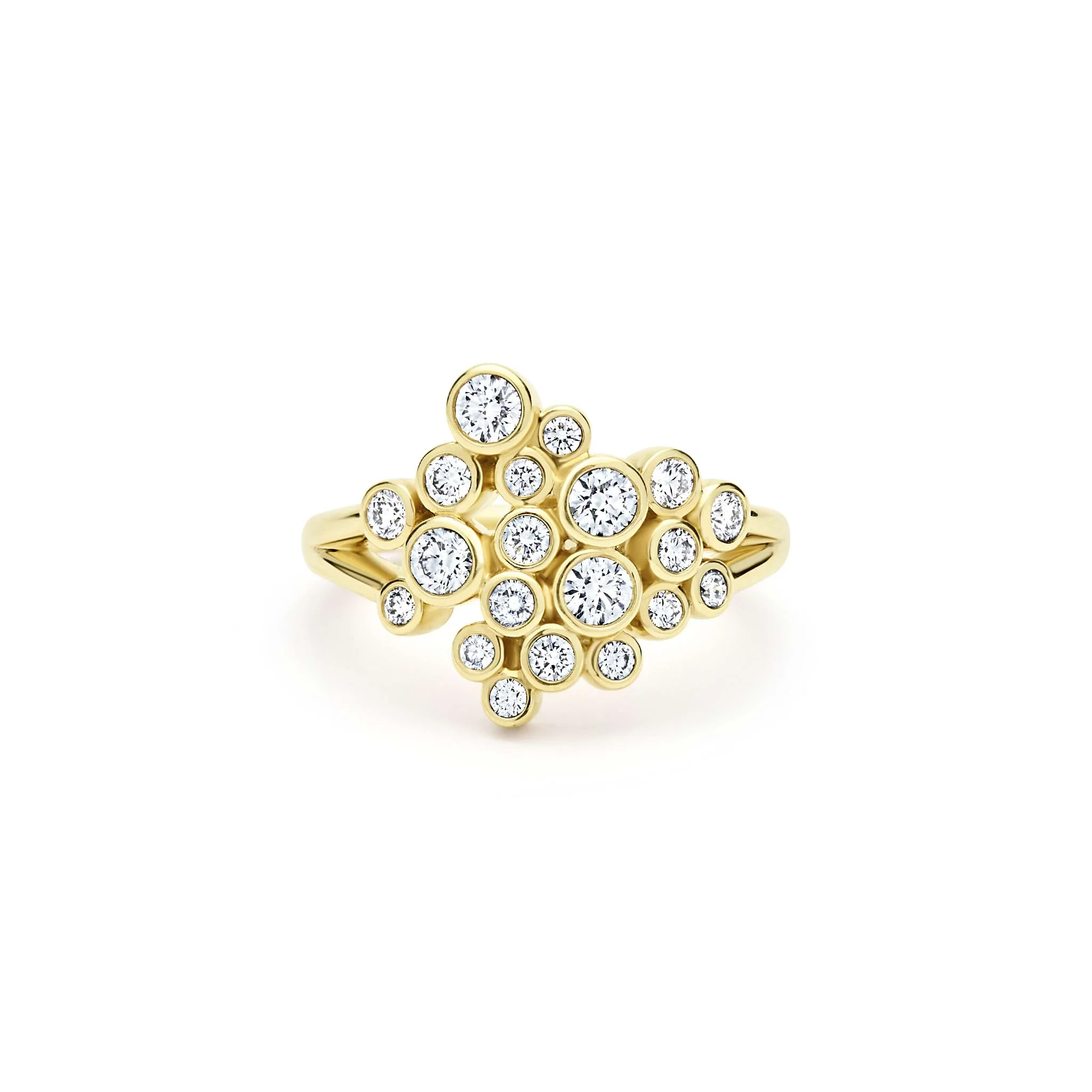 18K Gold Diamond Large Cluster Ring (Studio) - LAGOS